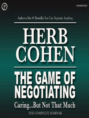 cover image of The Game of Negotiating... But Not That Much